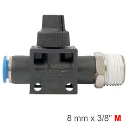 AIRCRAFT Pu Hose Fitting Valve 8mm X 3/8'm